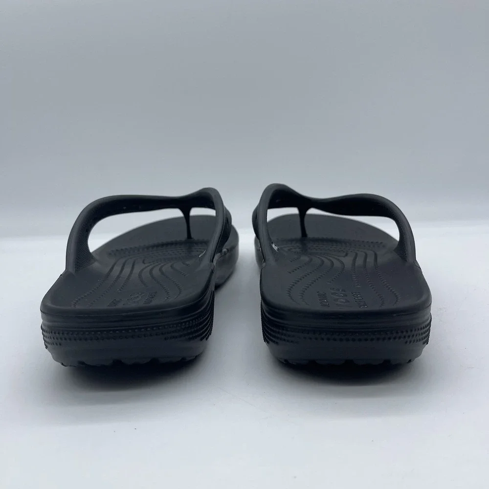 Crocs Baya II Flip Men's Size 10 Flip Flop Sandals 208192 Black Slip On Shoes